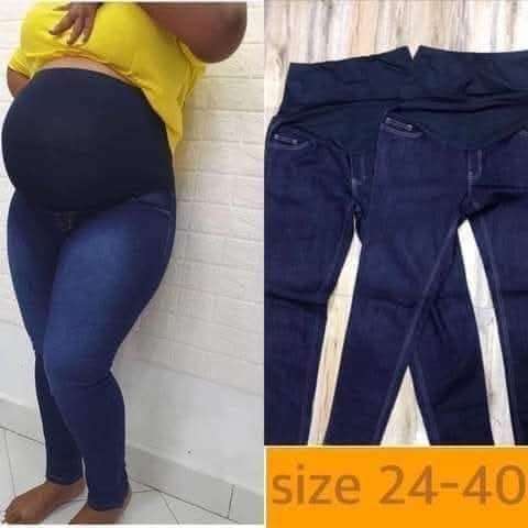 Maternity jeans k120 all sizes available including big cuts call 0977897668 location kamwala shopping area near big moze delivery at a fee